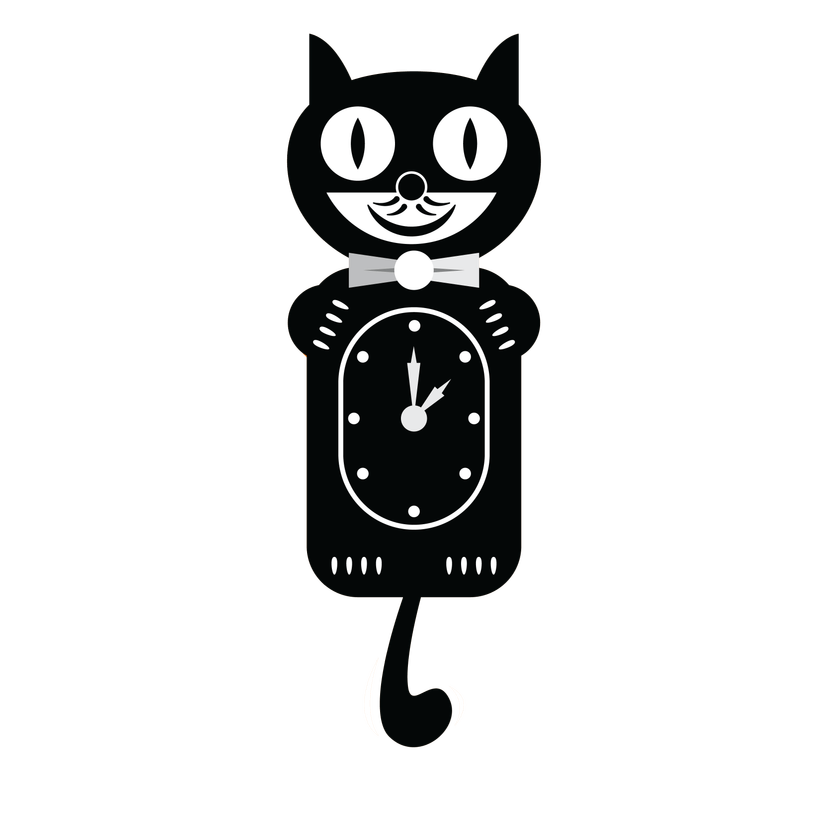 horloge chat